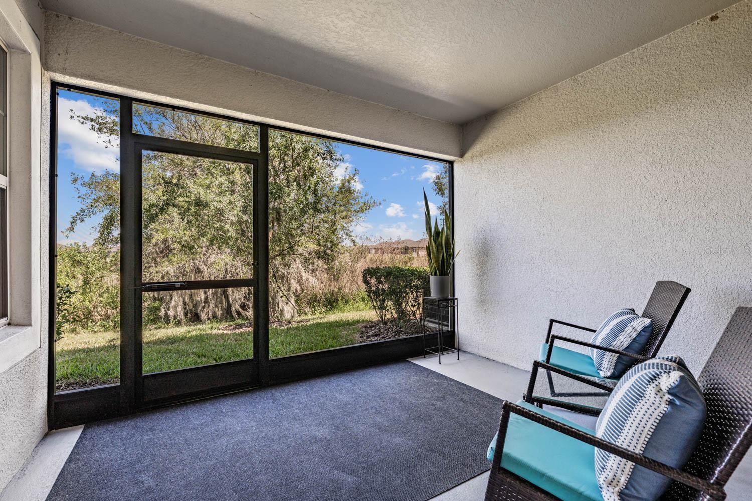 Screened lanai w/conservation view