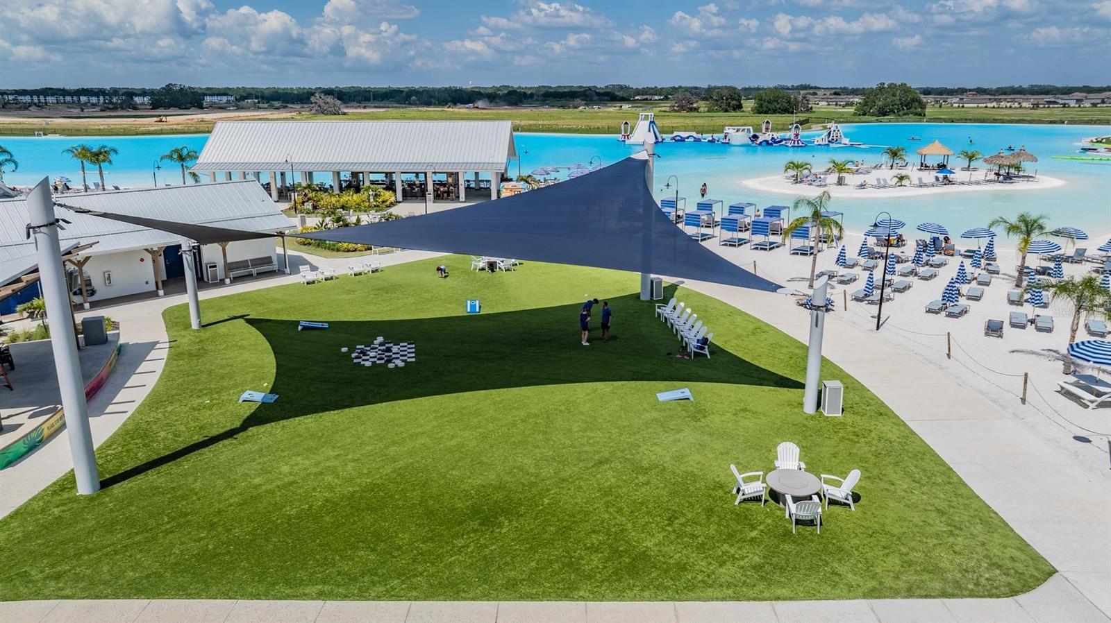 Lagoon event lawn