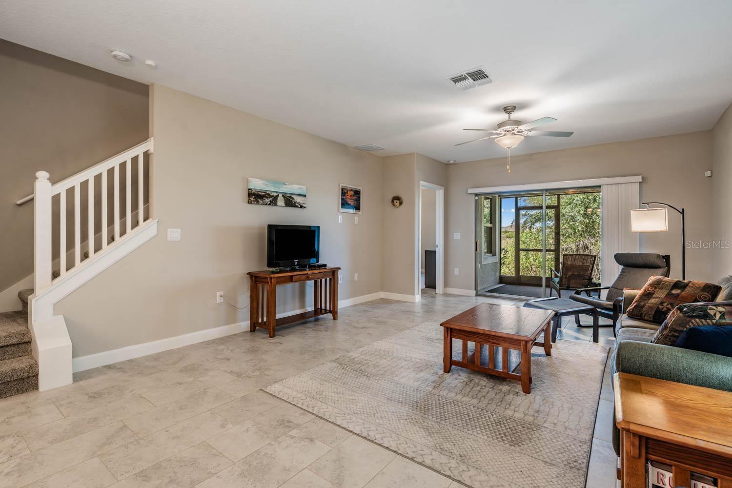 Tile flooring on main floor