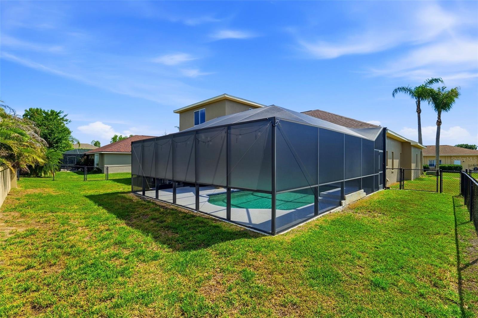 Large backyard