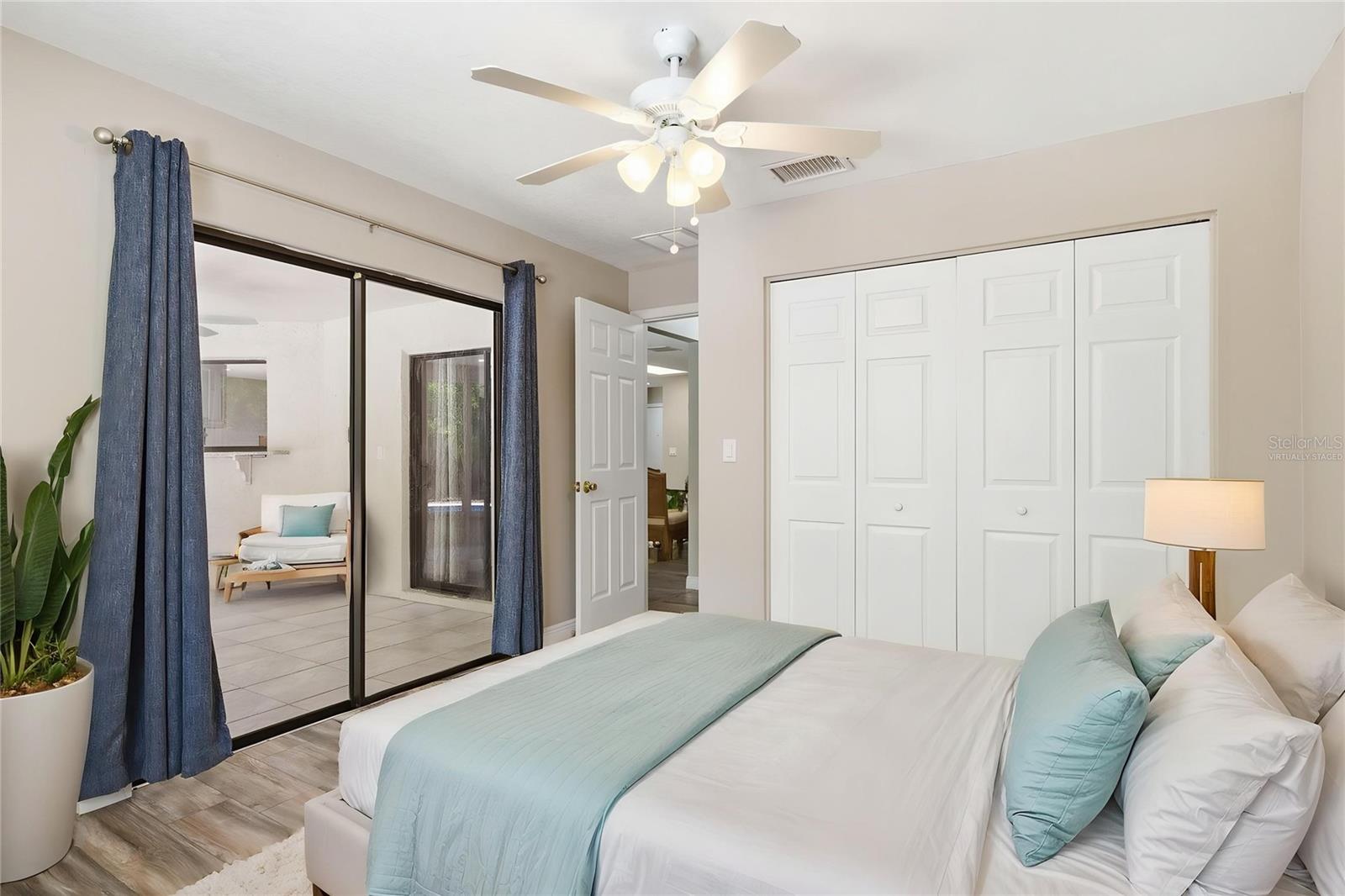 Virtually staged bedroom #2
