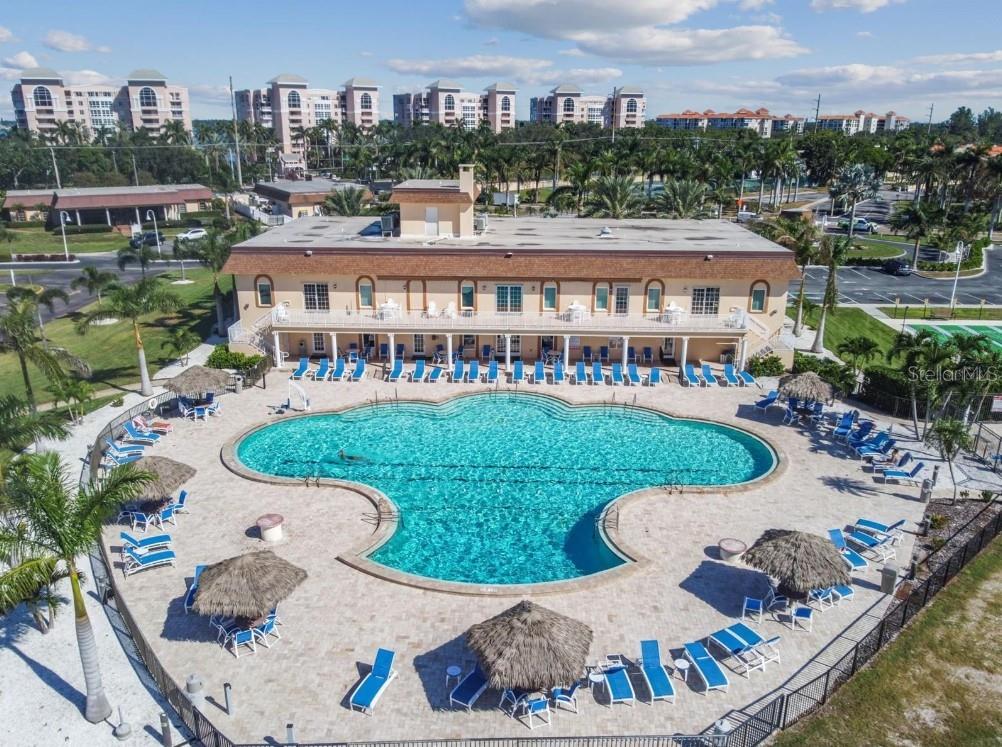 Main pool and back of clubhouse