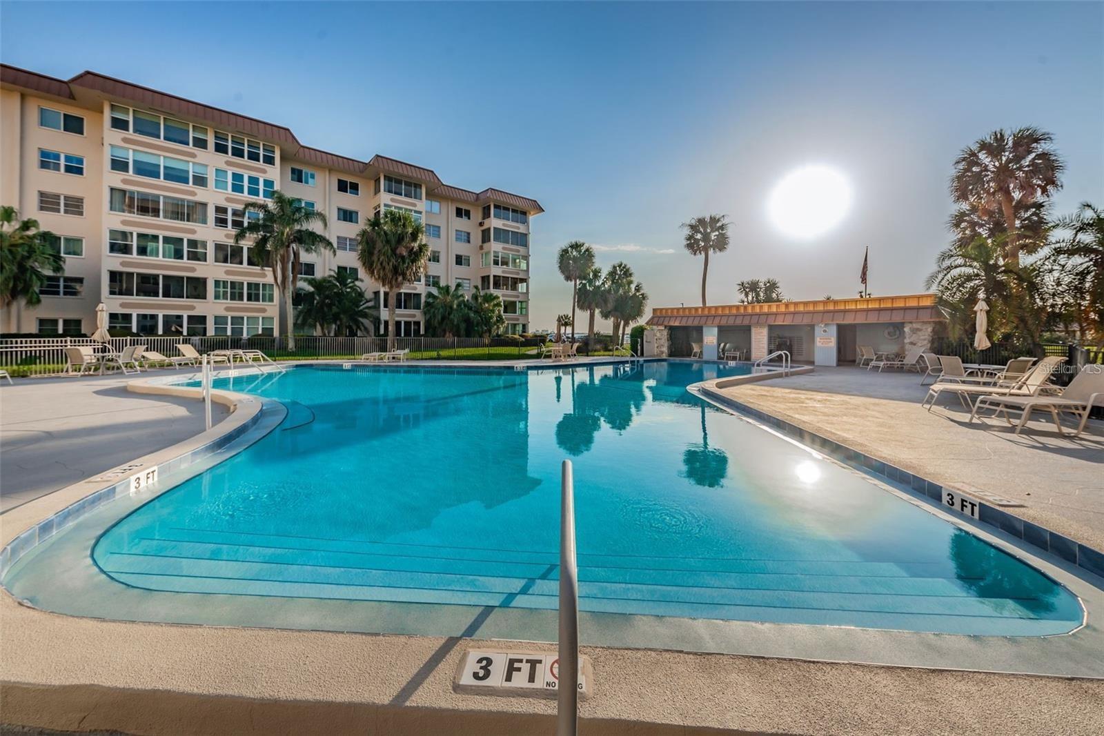 BEAUTIFUL COMMUNITY POOL OVERLOOKING THE INRACOASTAL