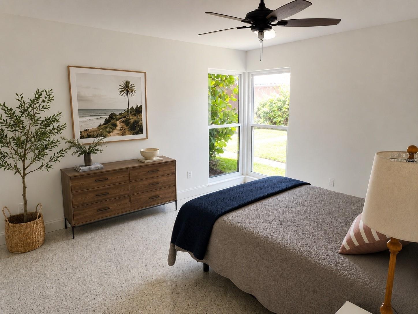 Virtually Staged Second Bedroom
