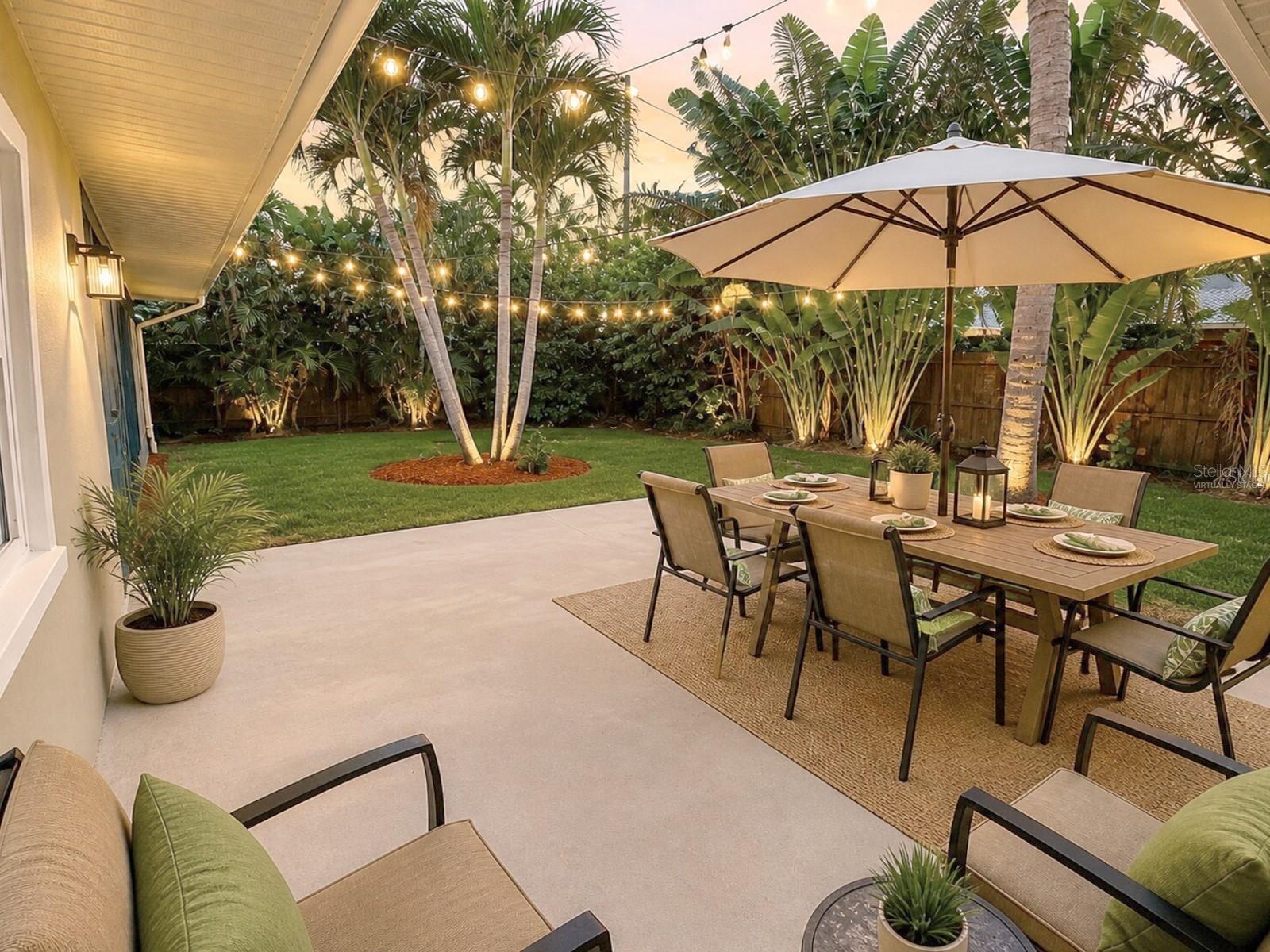 Virtually Staged Patio