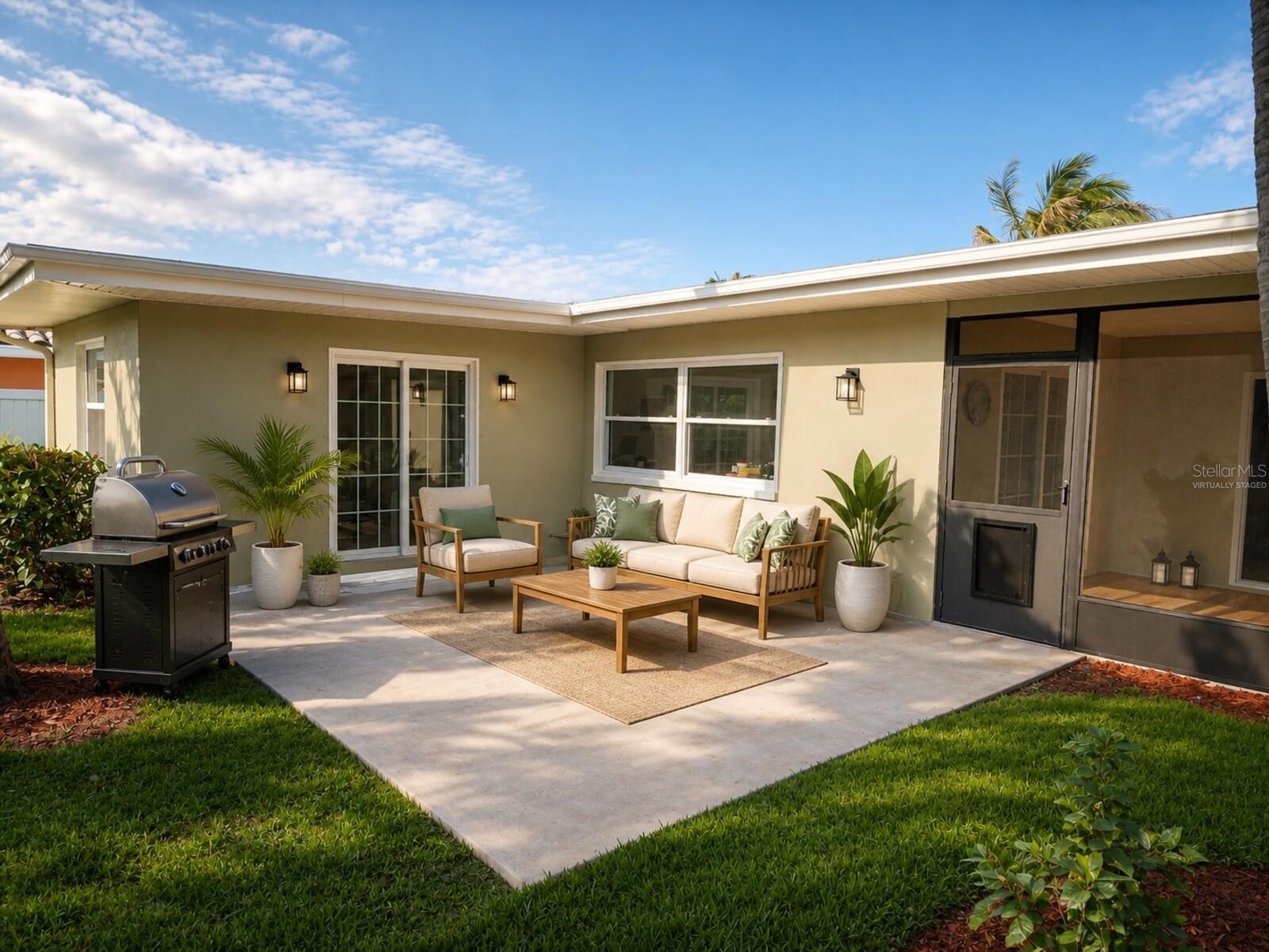 Virtually Staged Patio