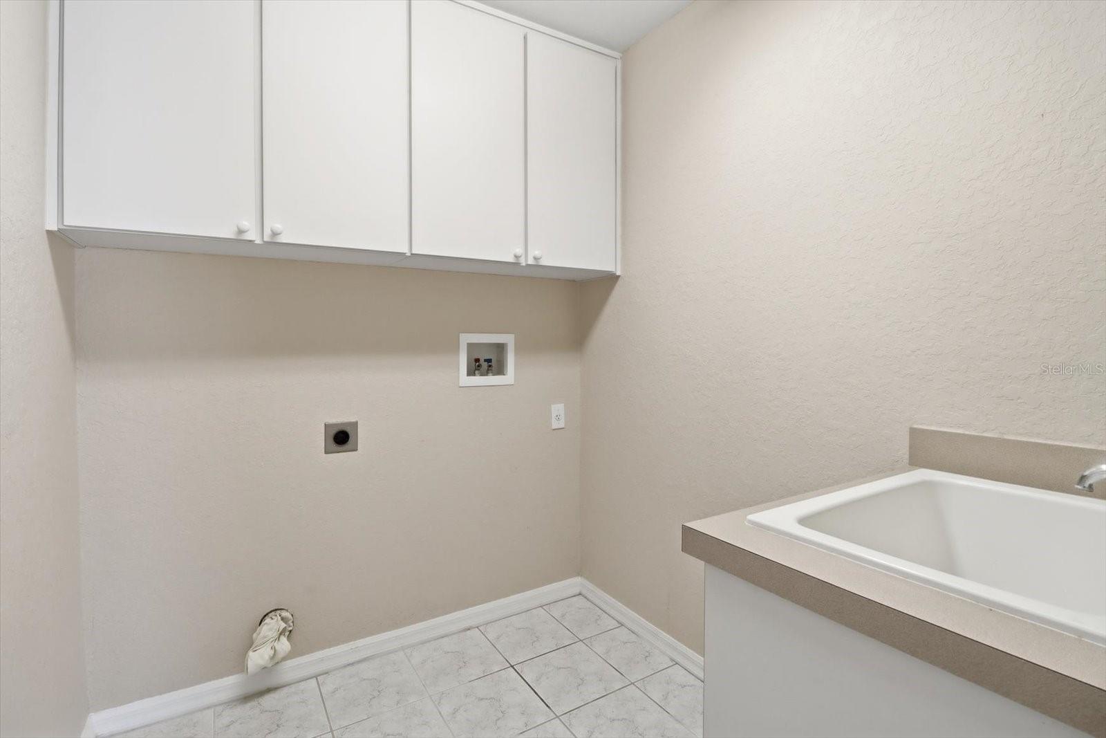 Inside laundry room