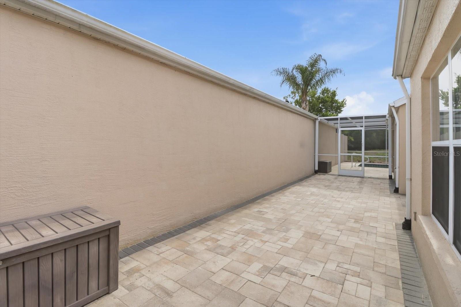 Private Courtyard with pavers