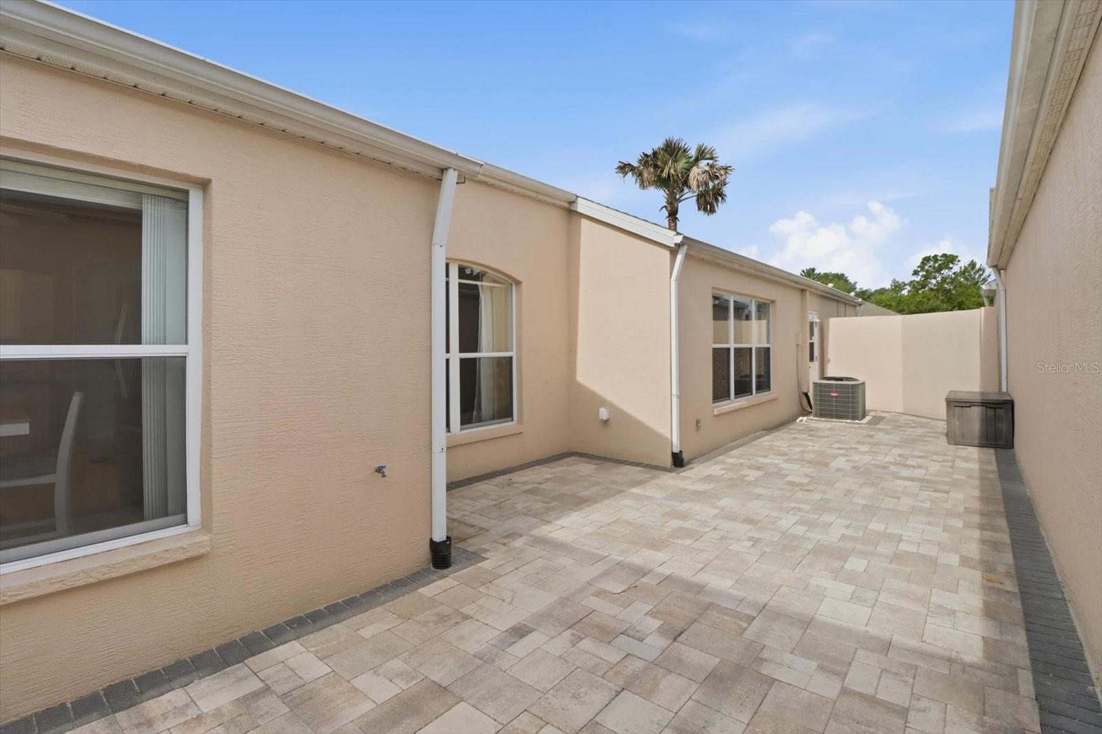 Private Courtyard with pavers