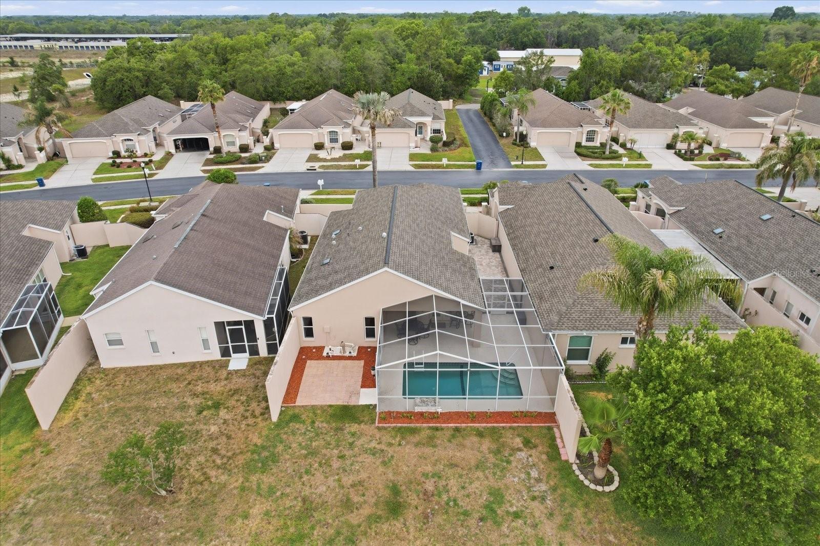 View of back of home