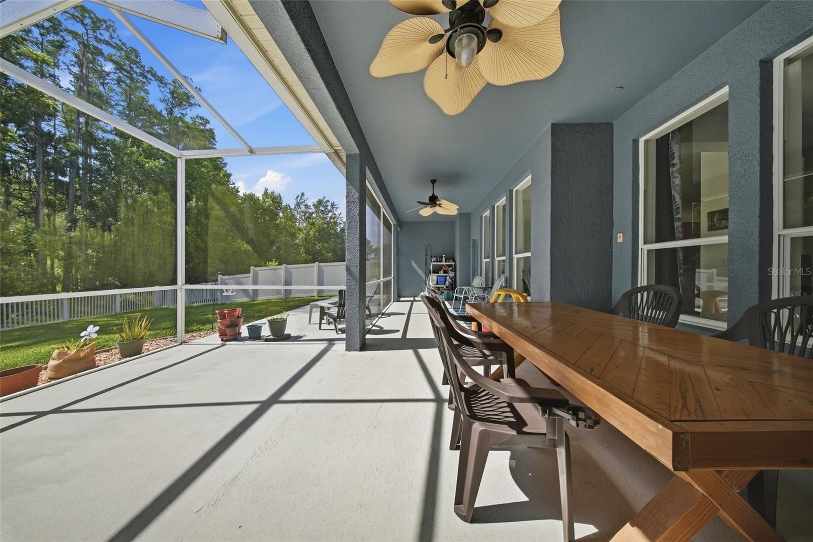Screened lanai