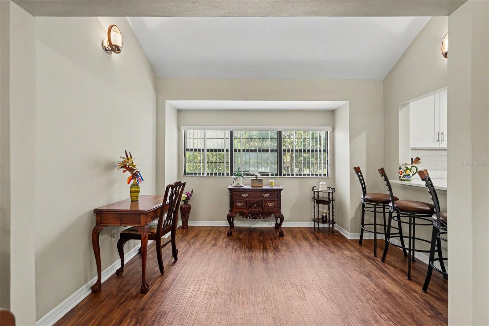 This bonus area could be a large dining room or an office space!