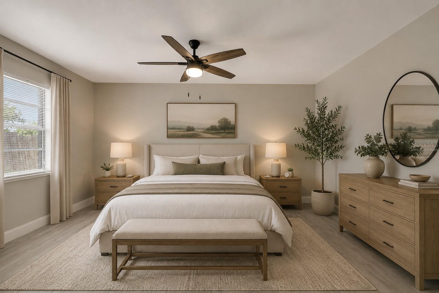 Virtually Staged - Primary Bedroom