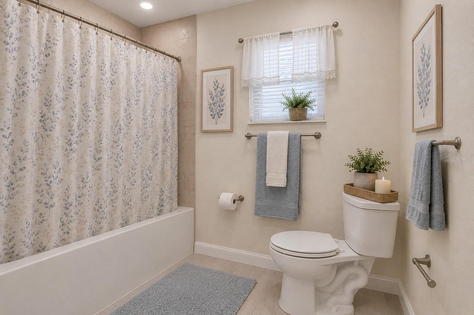 Virtually Staged - 2nd Bathroom
