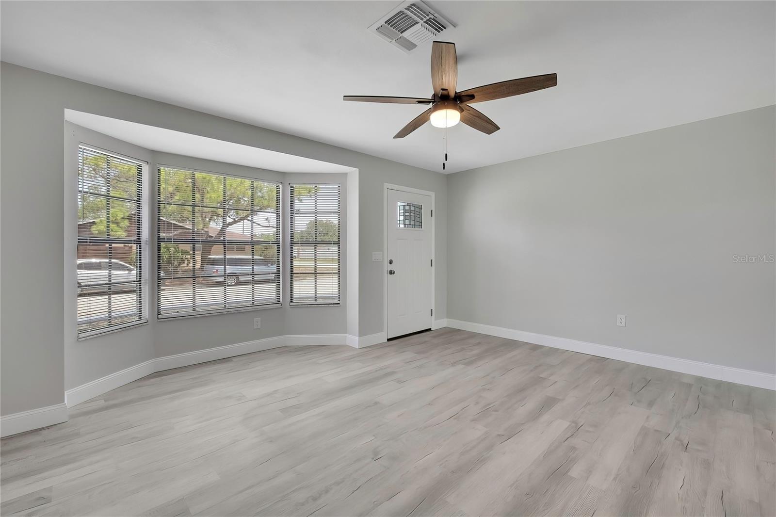 Living Room with Bay Windows