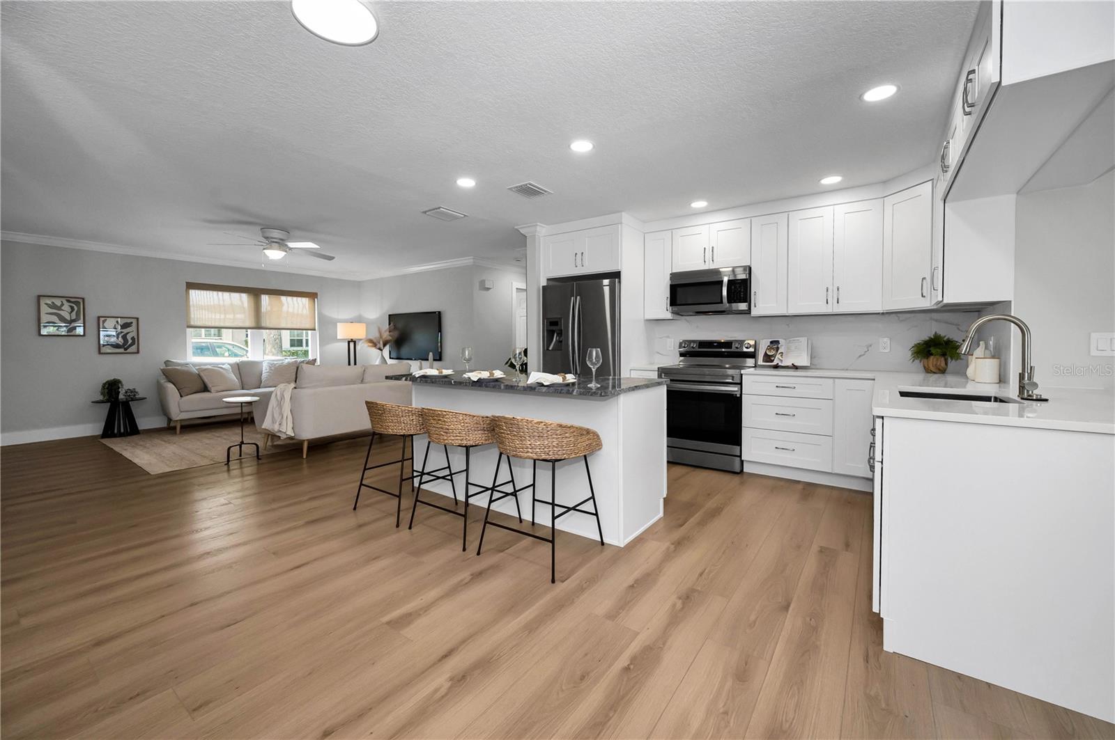 This home easily flows from one living area to the next.