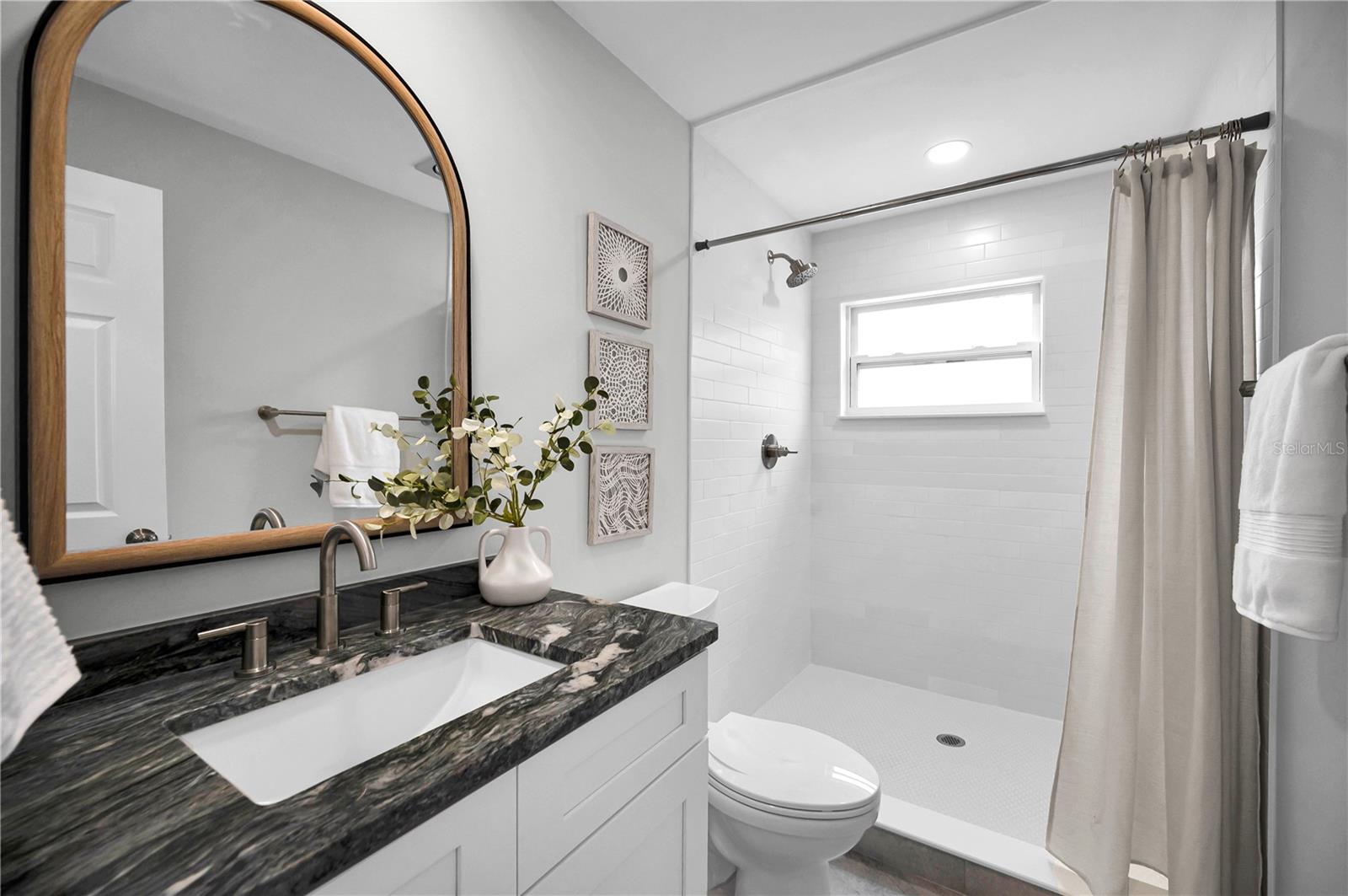 This second bath is as beautiful as it is functional!