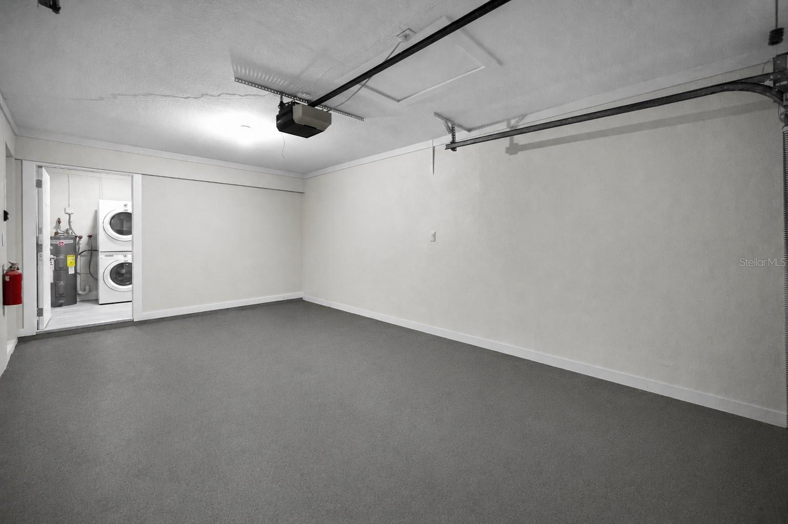 Looking into laundry area.