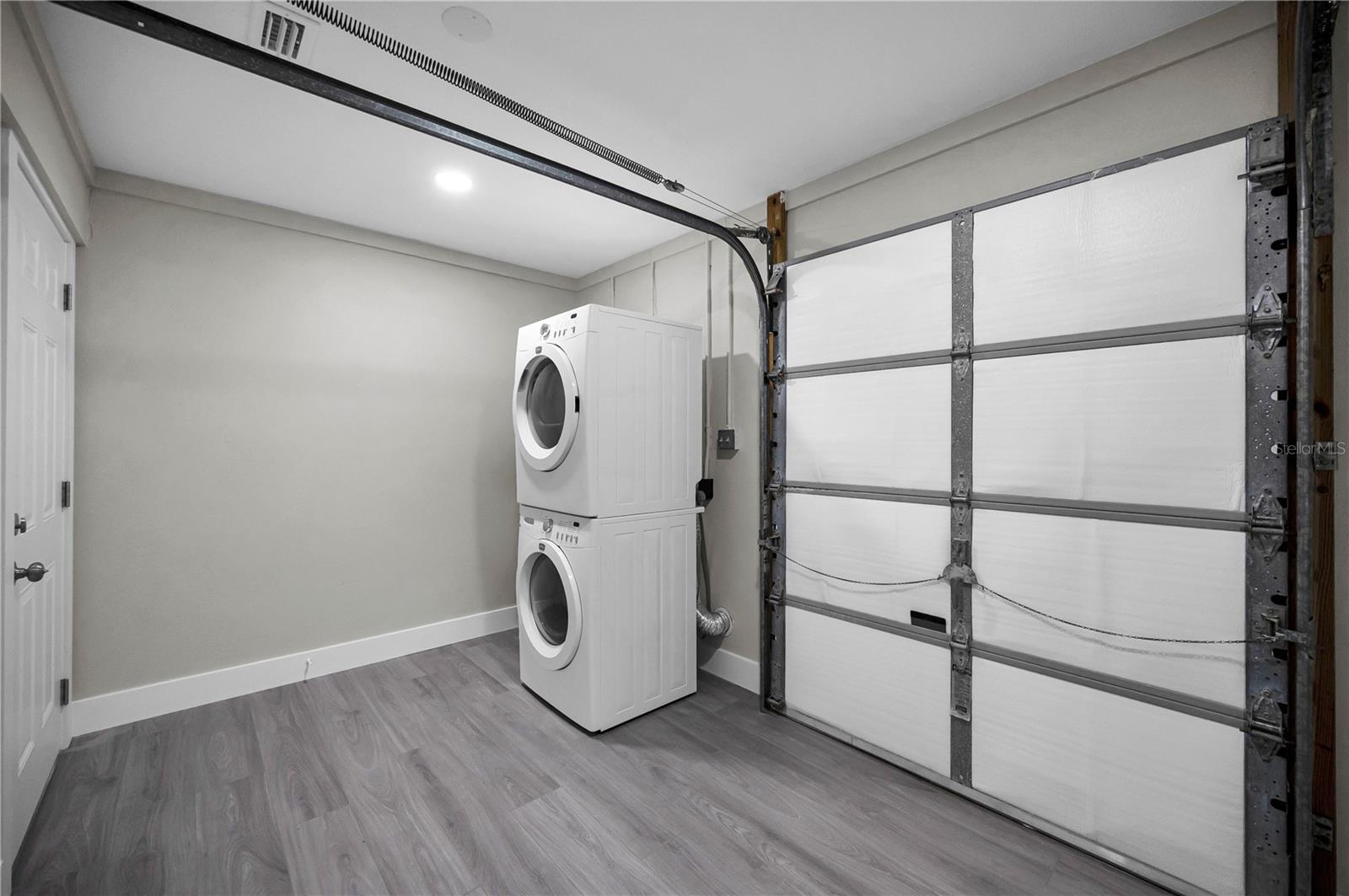 Home includes stackable washer & dryer.