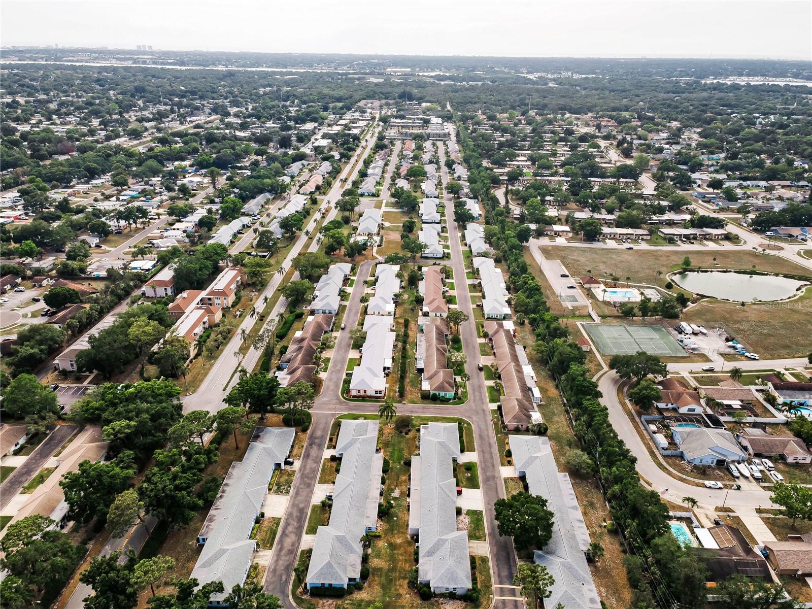 Looking west towards Lake Seminole and Gulf Beaches.