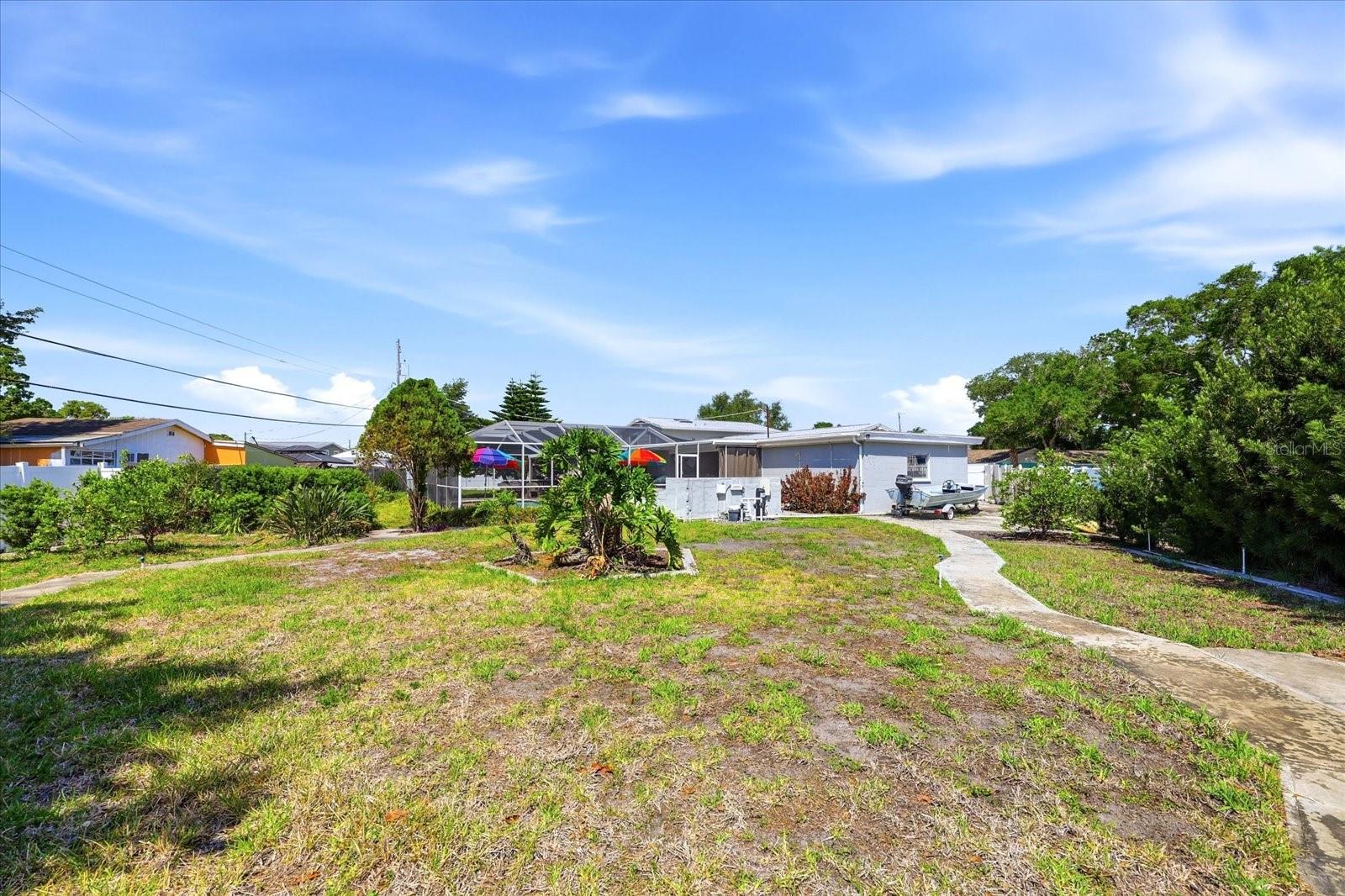 Walking path through your own yard!