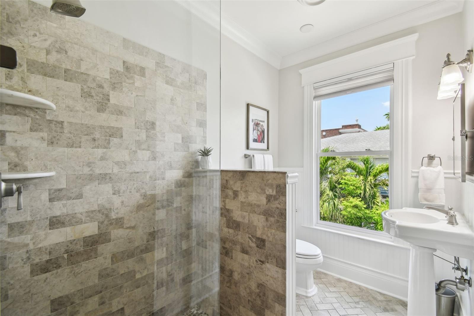 Guest bath looking in from the entrance.