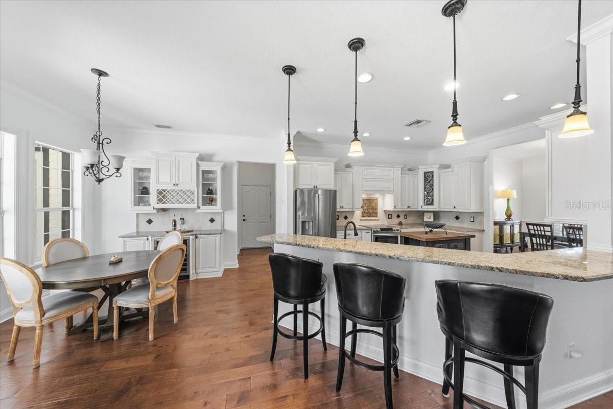Fully remodeled showpiece kitchen designed for entertaining