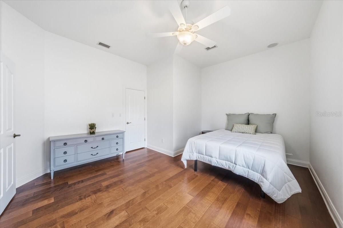Comfortable guest bedrooms with flexible use potential