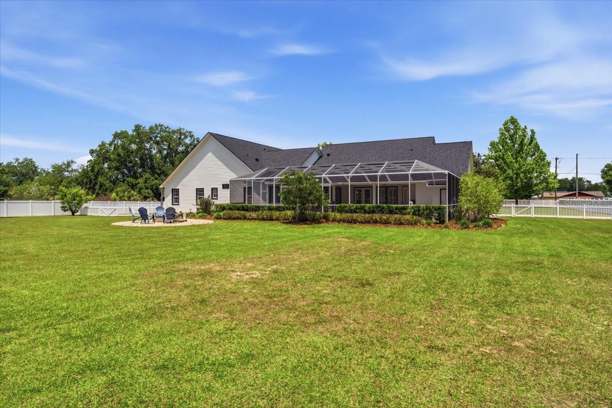 Impeccably maintained grounds with mature landscaping