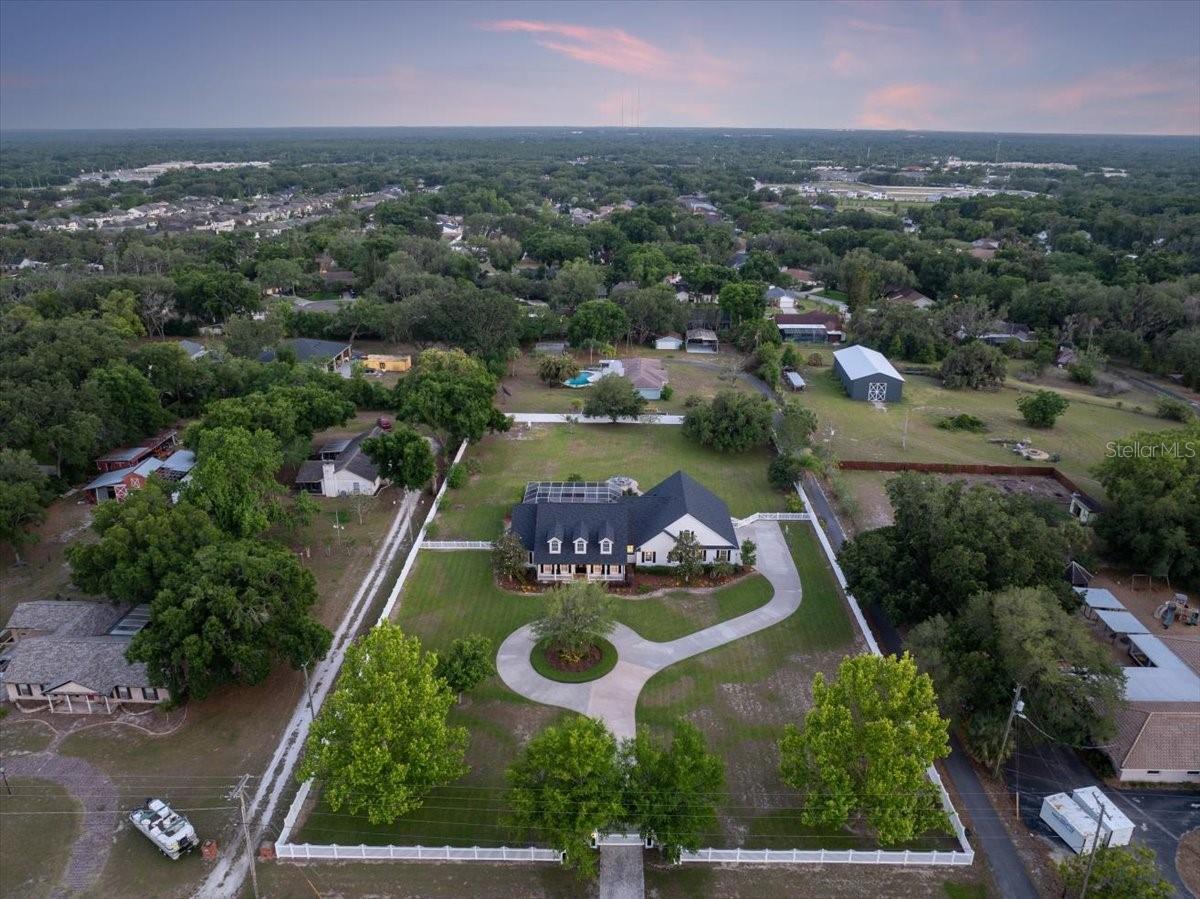 Rare combination of acreage, luxury, and convenience