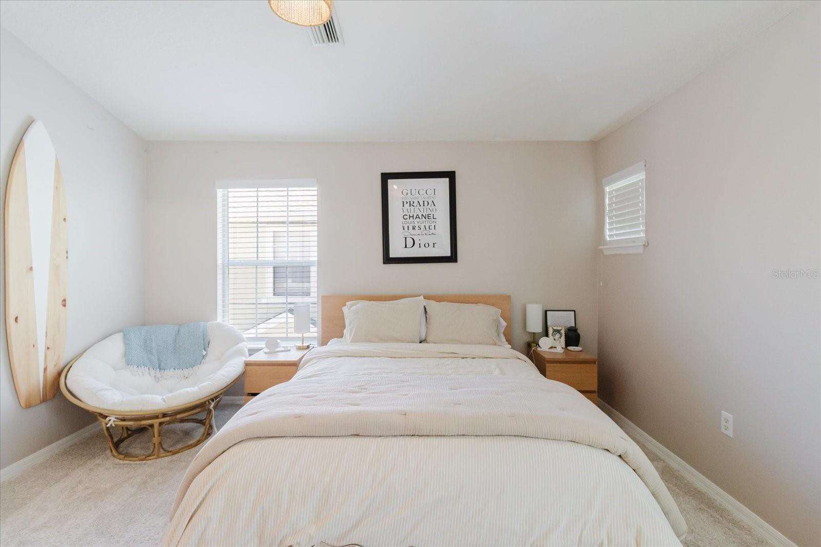 Primary Ensuite Bedroom. Plenty of Room For A King Size Bed. Plush Carpeting With Premium Tempur-Pedic Padding