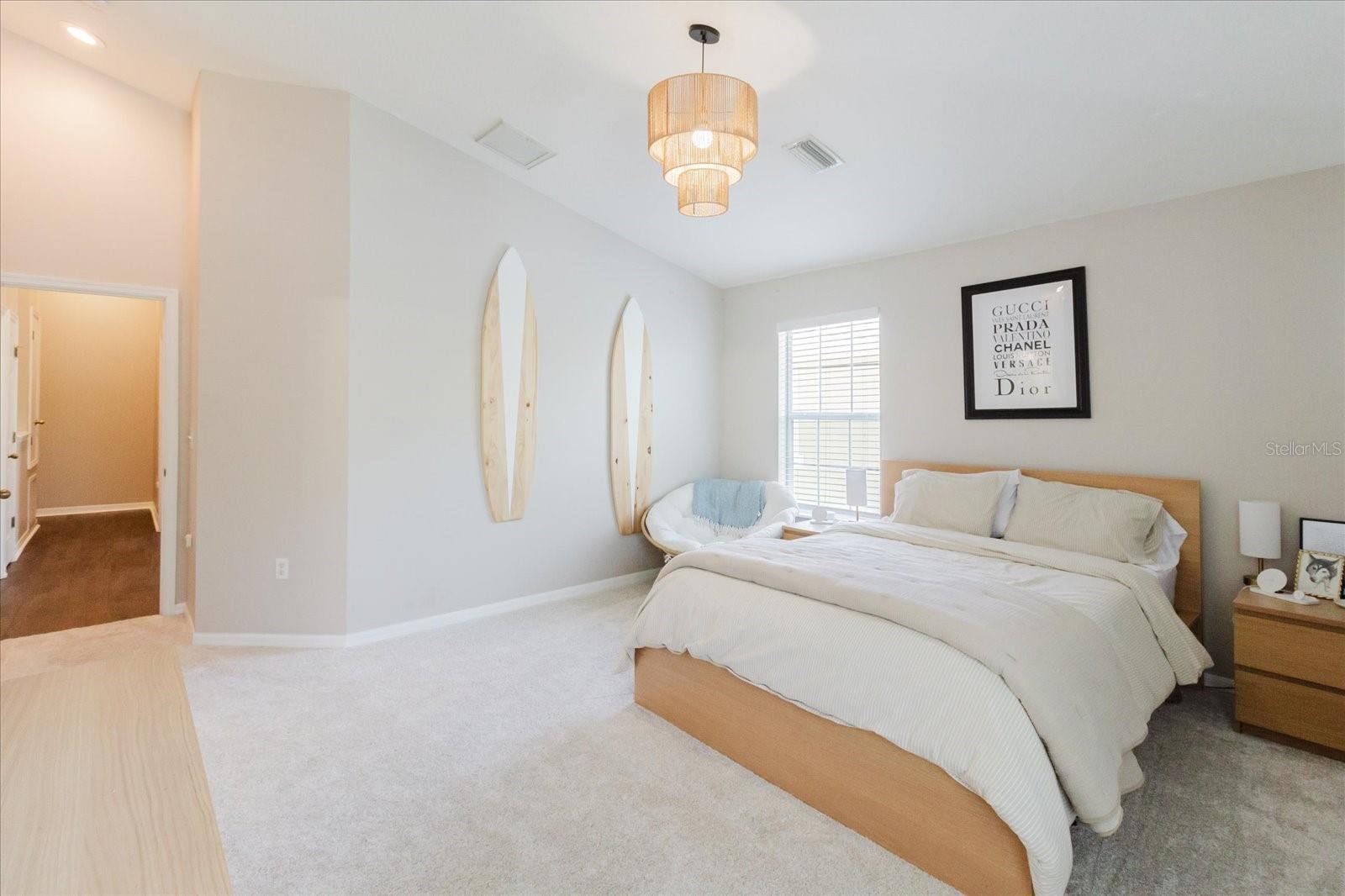 Primary Ensuite Bedroom. Plenty of Room For A King Size Bed. Plush Carpeting With Premium Tempur-Pedic Padding