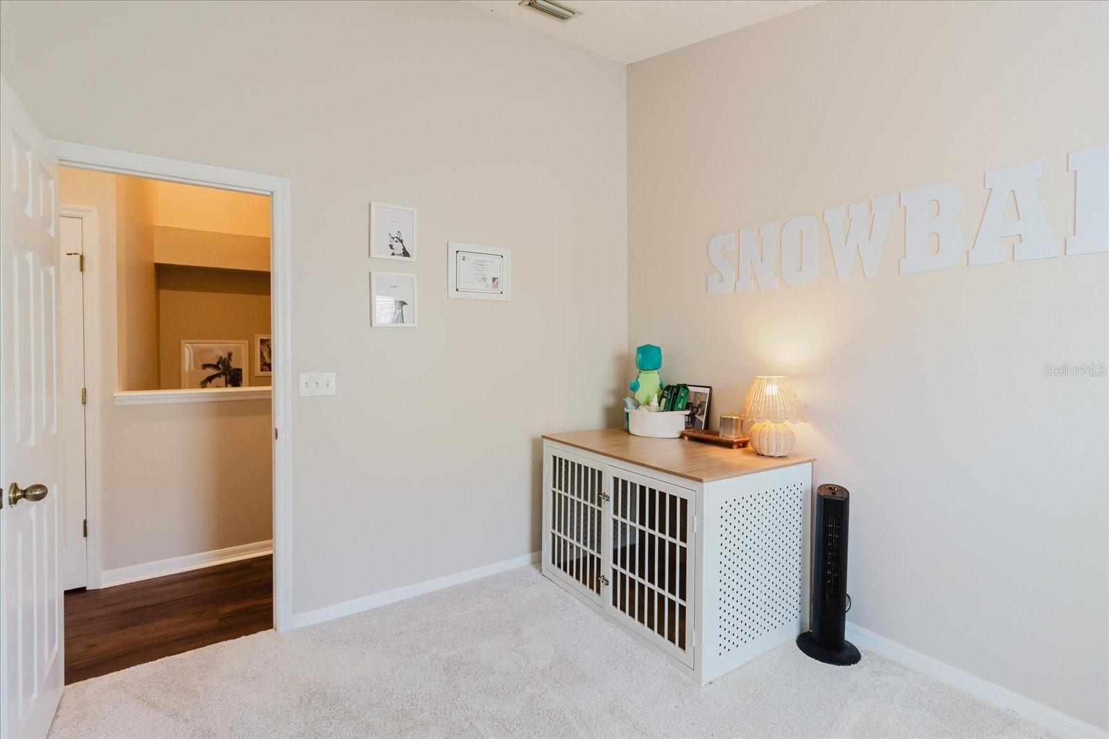 Another Upstairs Secondary Bedroom Close To Hall Bath and Stairs With Plush Carpeting & Tempur-Pedic Padding