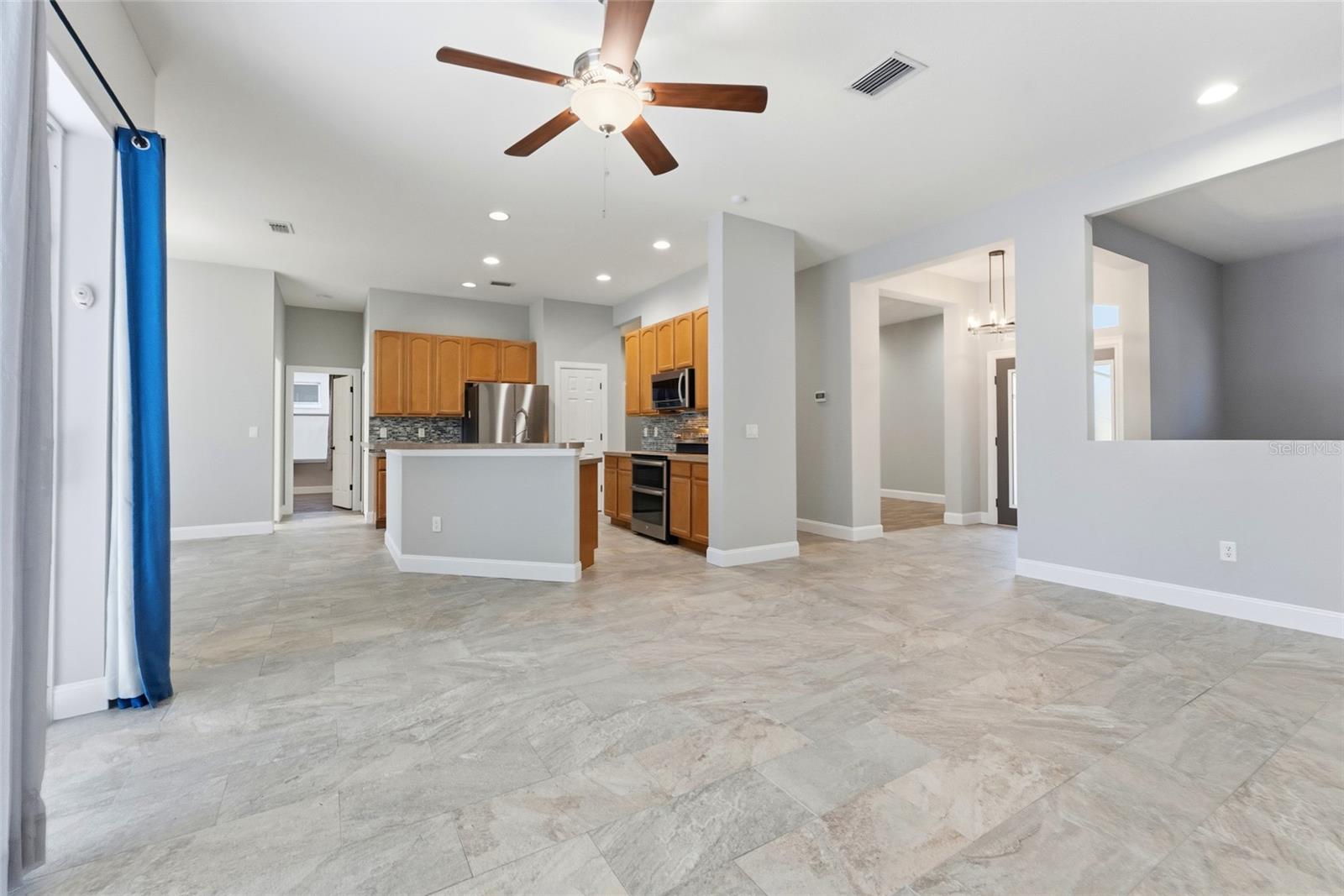 Open floor plan with split bedroom layout