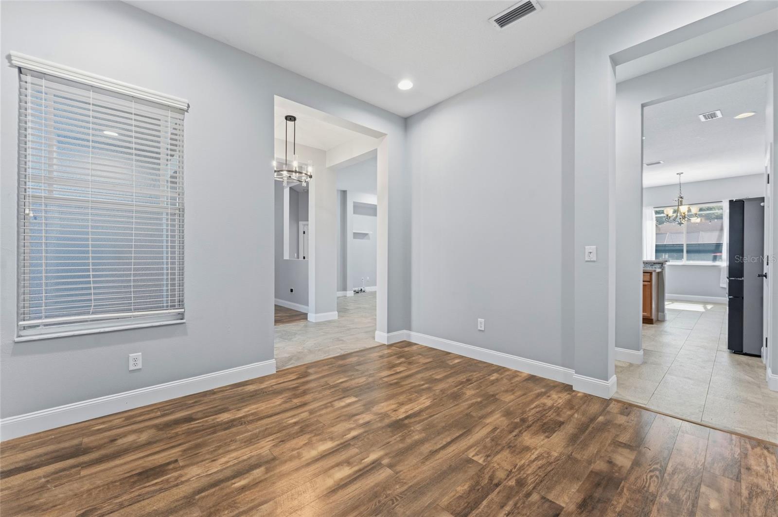 Office/Den looking towards kitchen and foyer