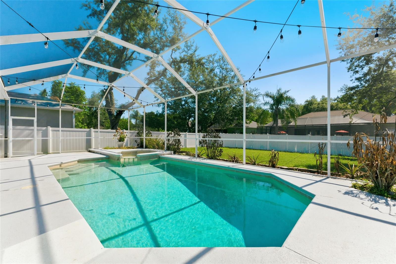 Pool pump replaced in March 2026, pool heater replaced in 2022, and salt system replaced in 2023