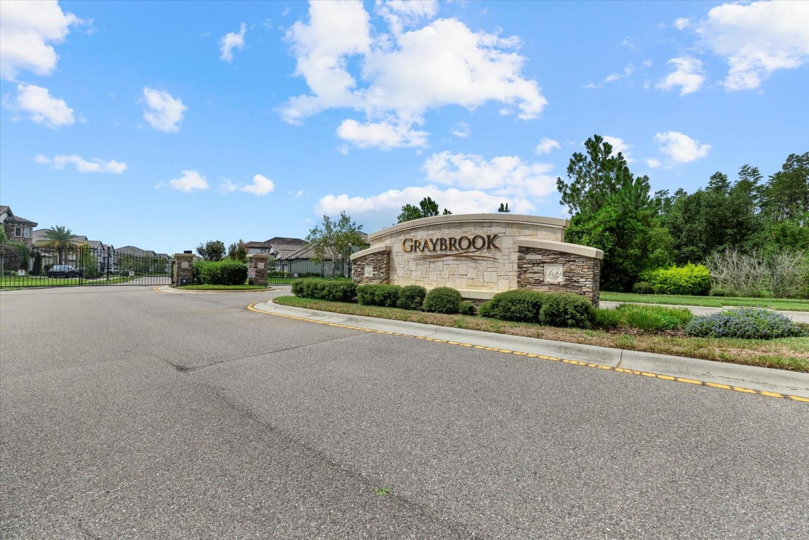 Welcome to Graybrook, a gated section of Watergrass Community