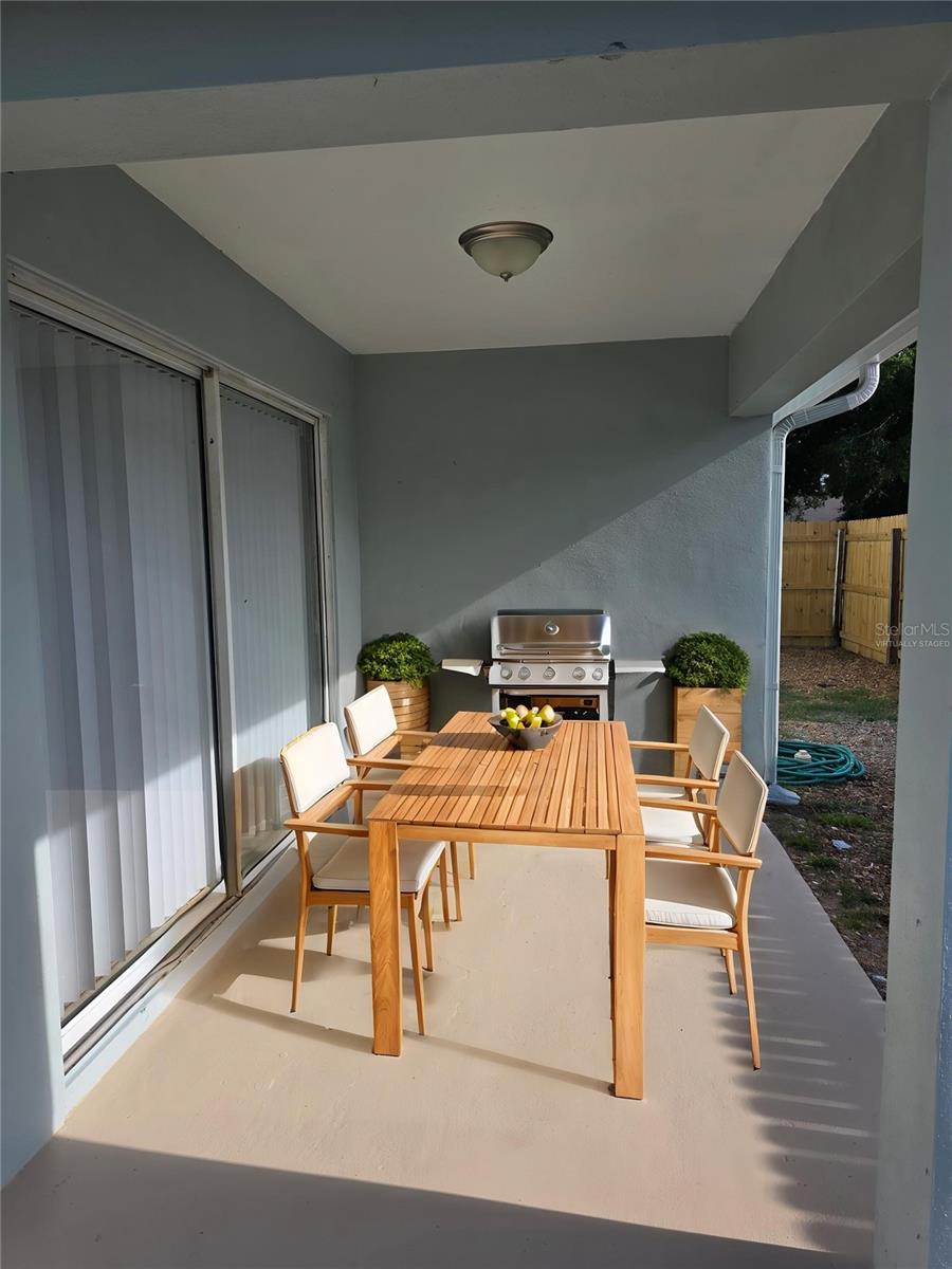 Virtually Staged Covered Patio
