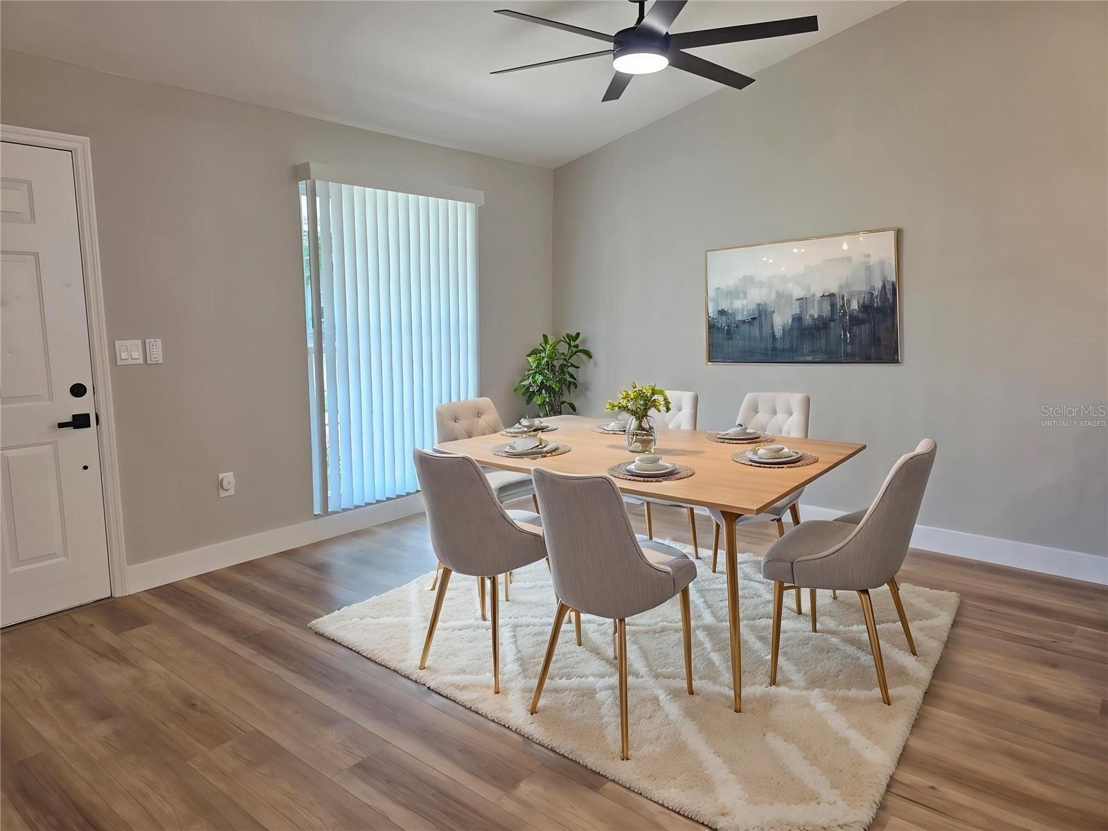Virtually Staged Dining Room