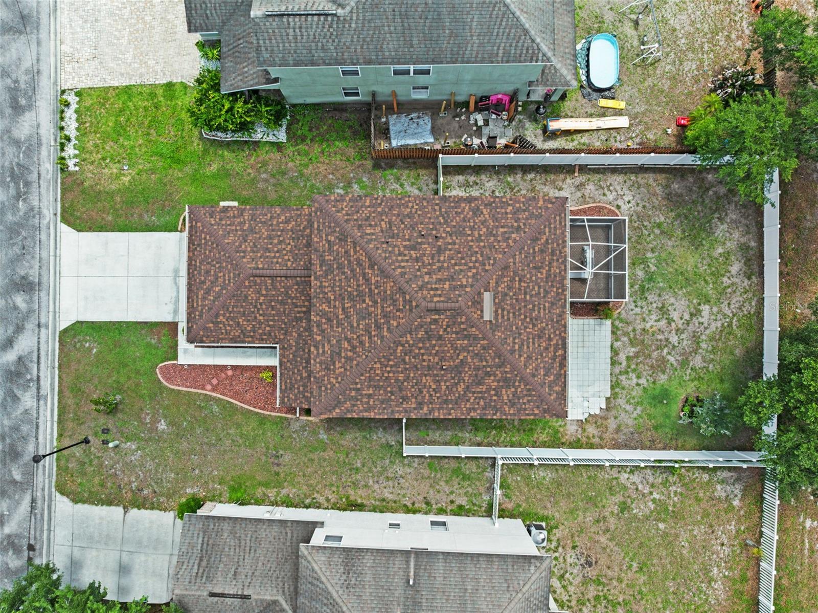 Overhead View of Lot