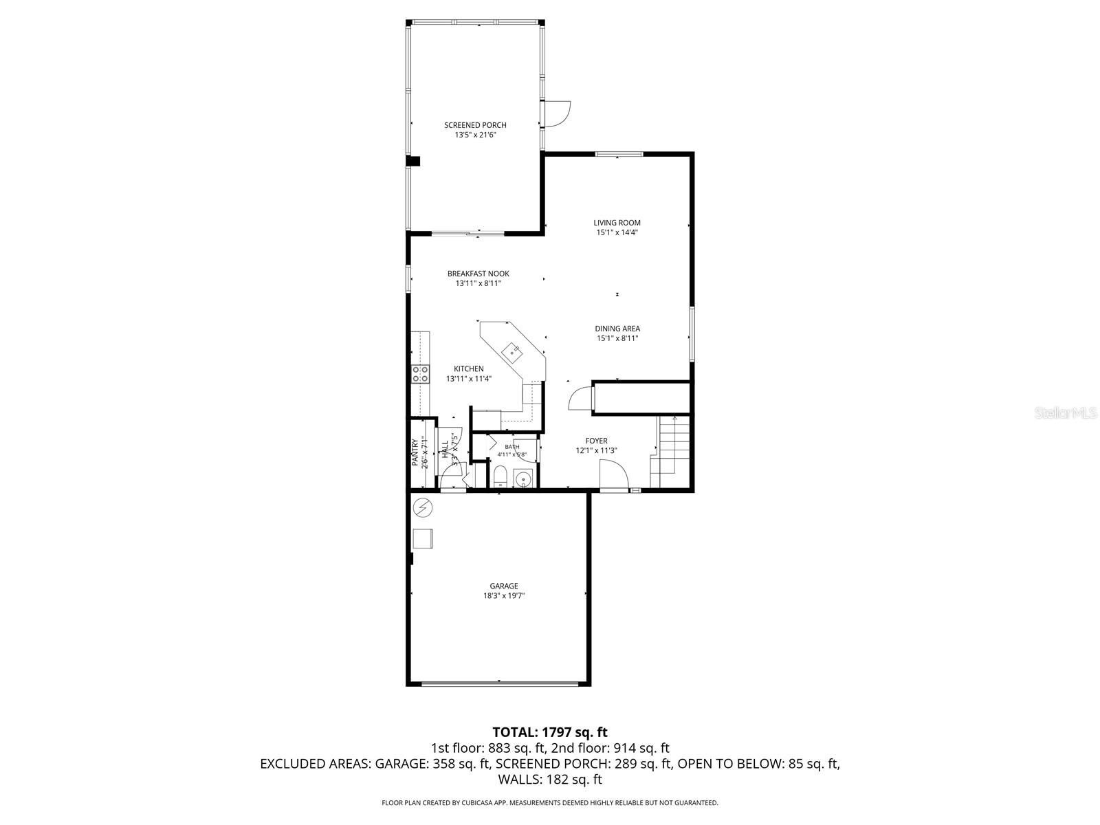 First Floor Floorplan (measurements approximate)