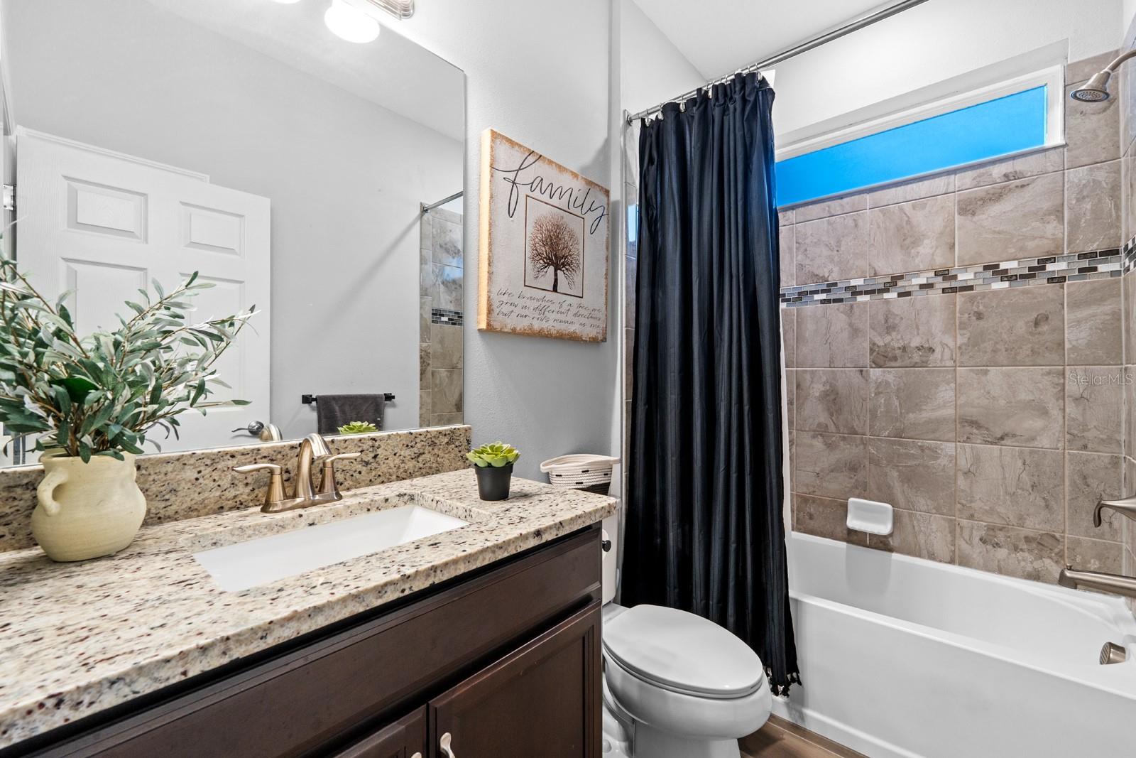 Guest bathroom / tub and shower combo