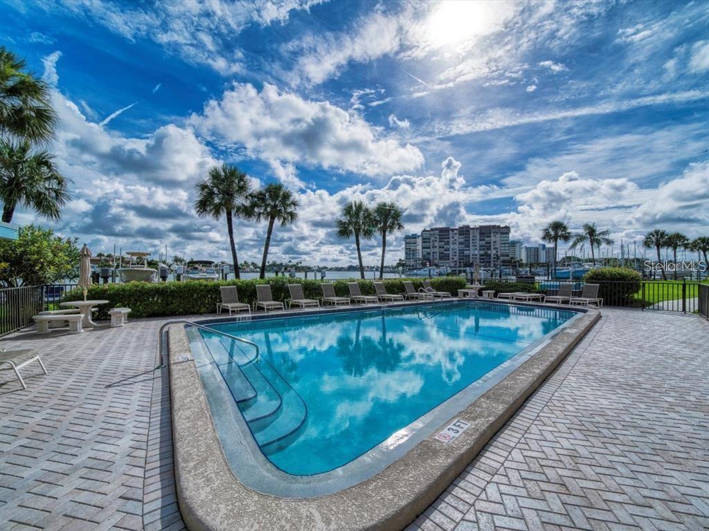 Heated water-front pool