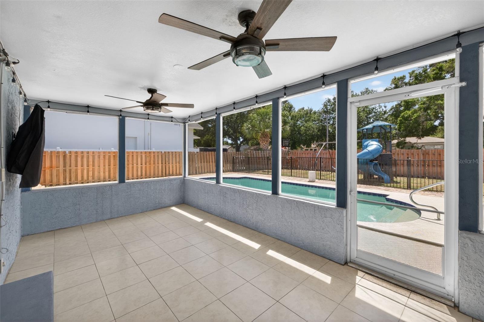 Fully screened in sunporch off of the Primary