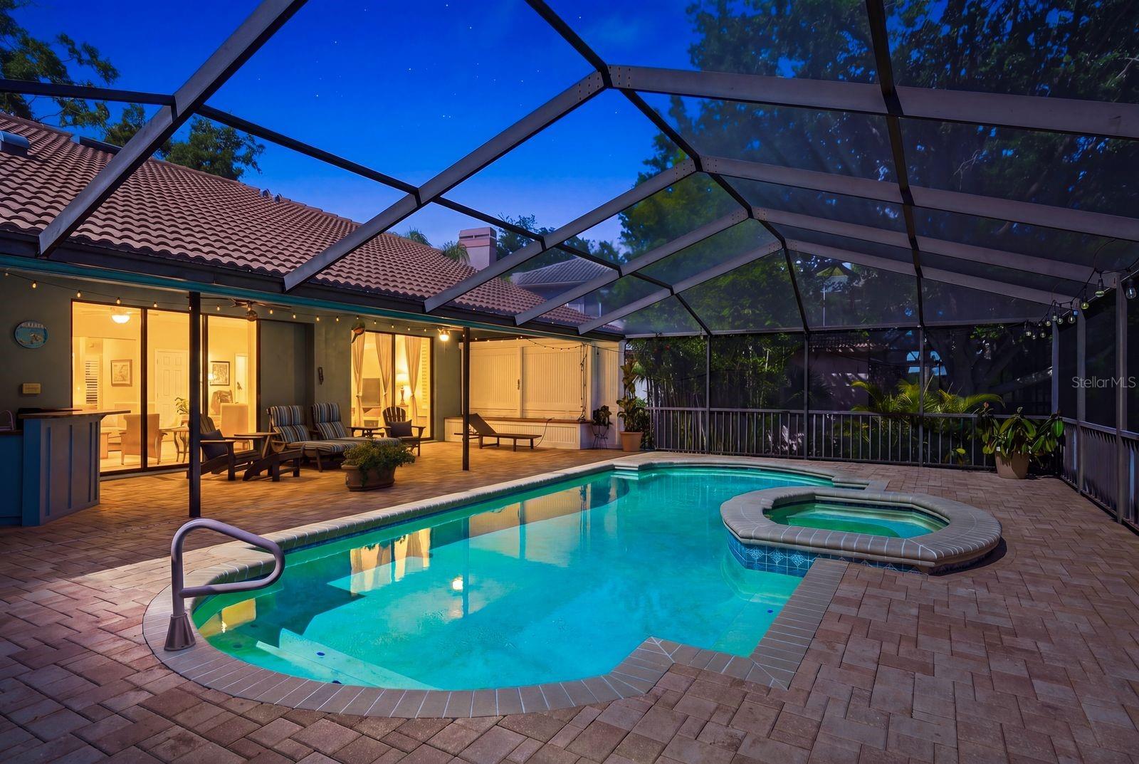 Evening Pool