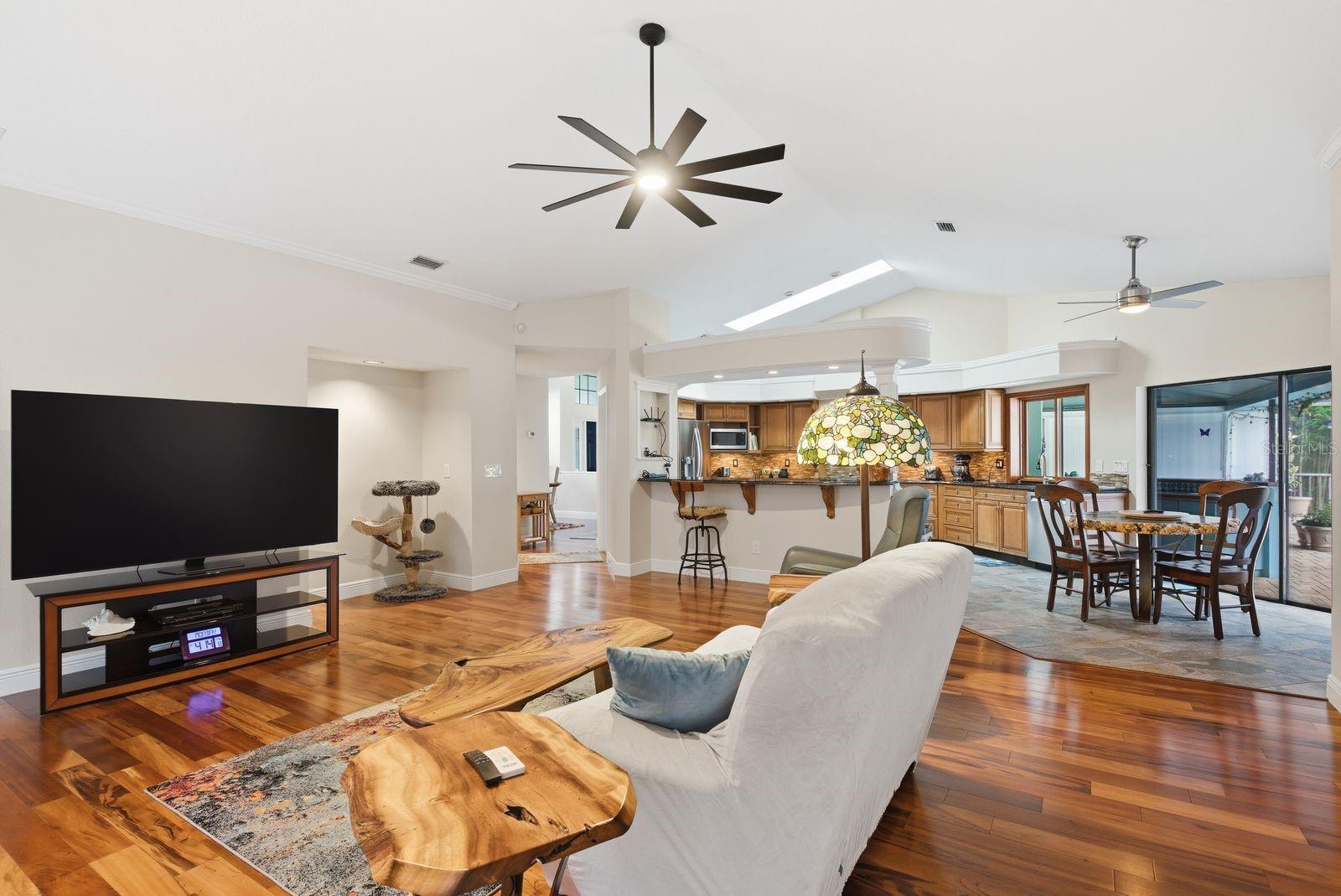 Family Room, Breakfast Nook  and Kitchen