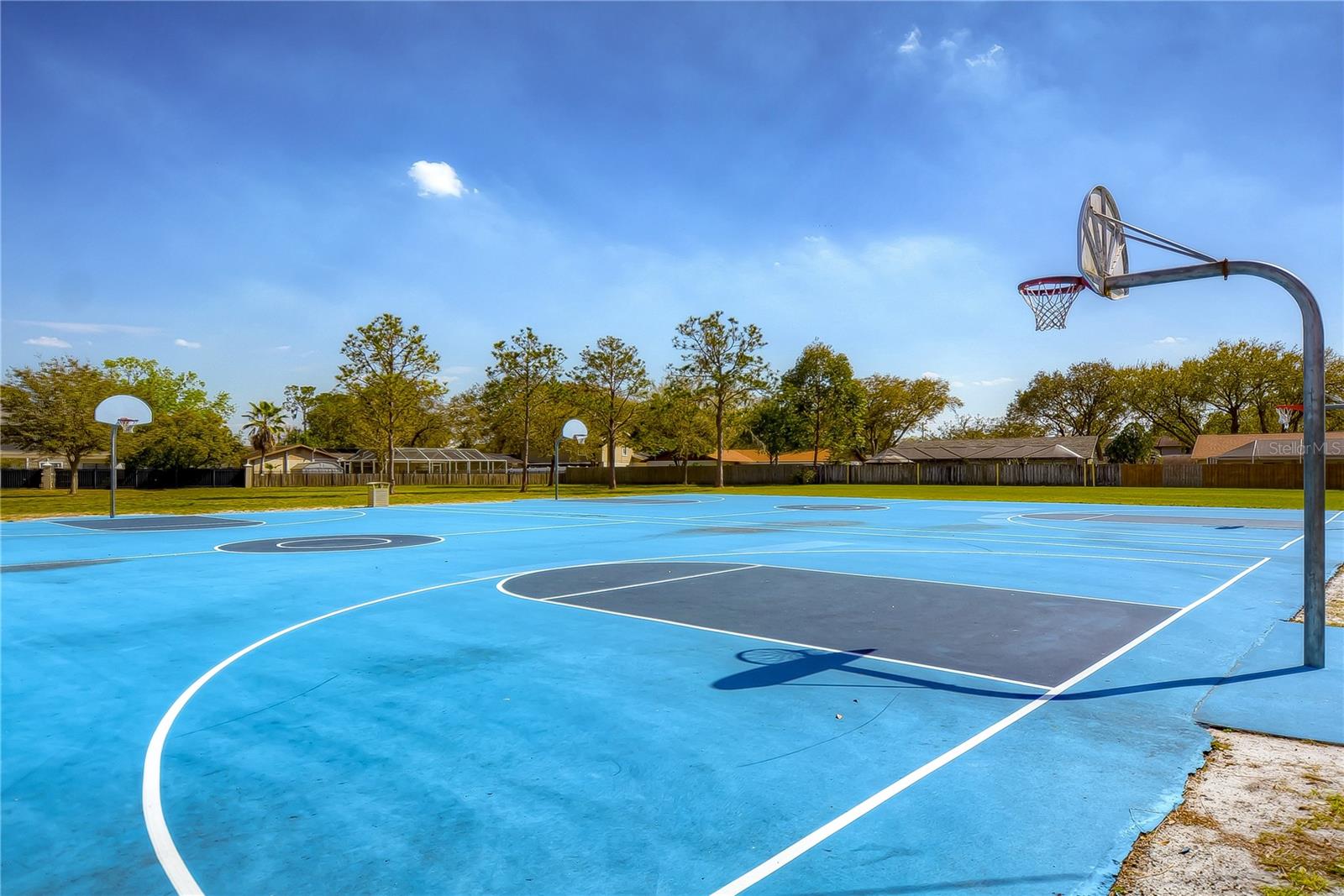 Community basketball court