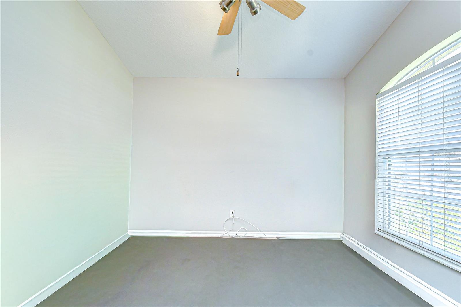 Flex room that can be a workspace or indoor gym