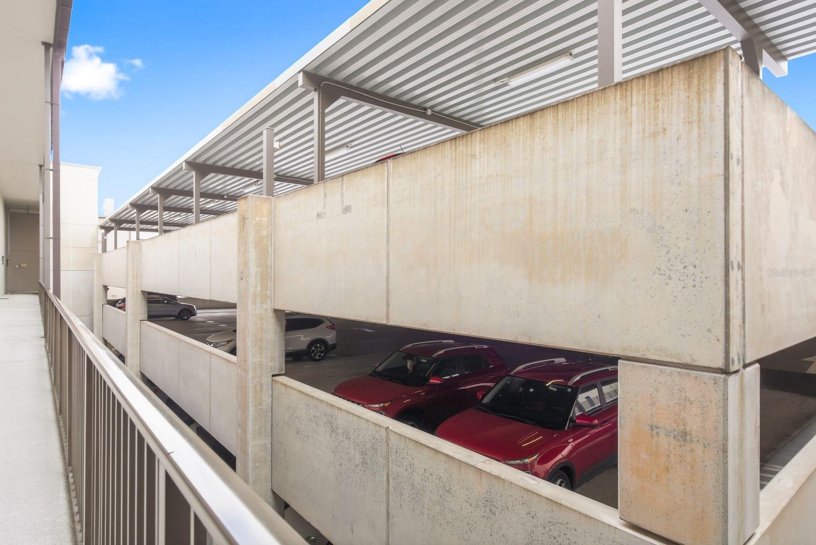 Parking spaces side by side