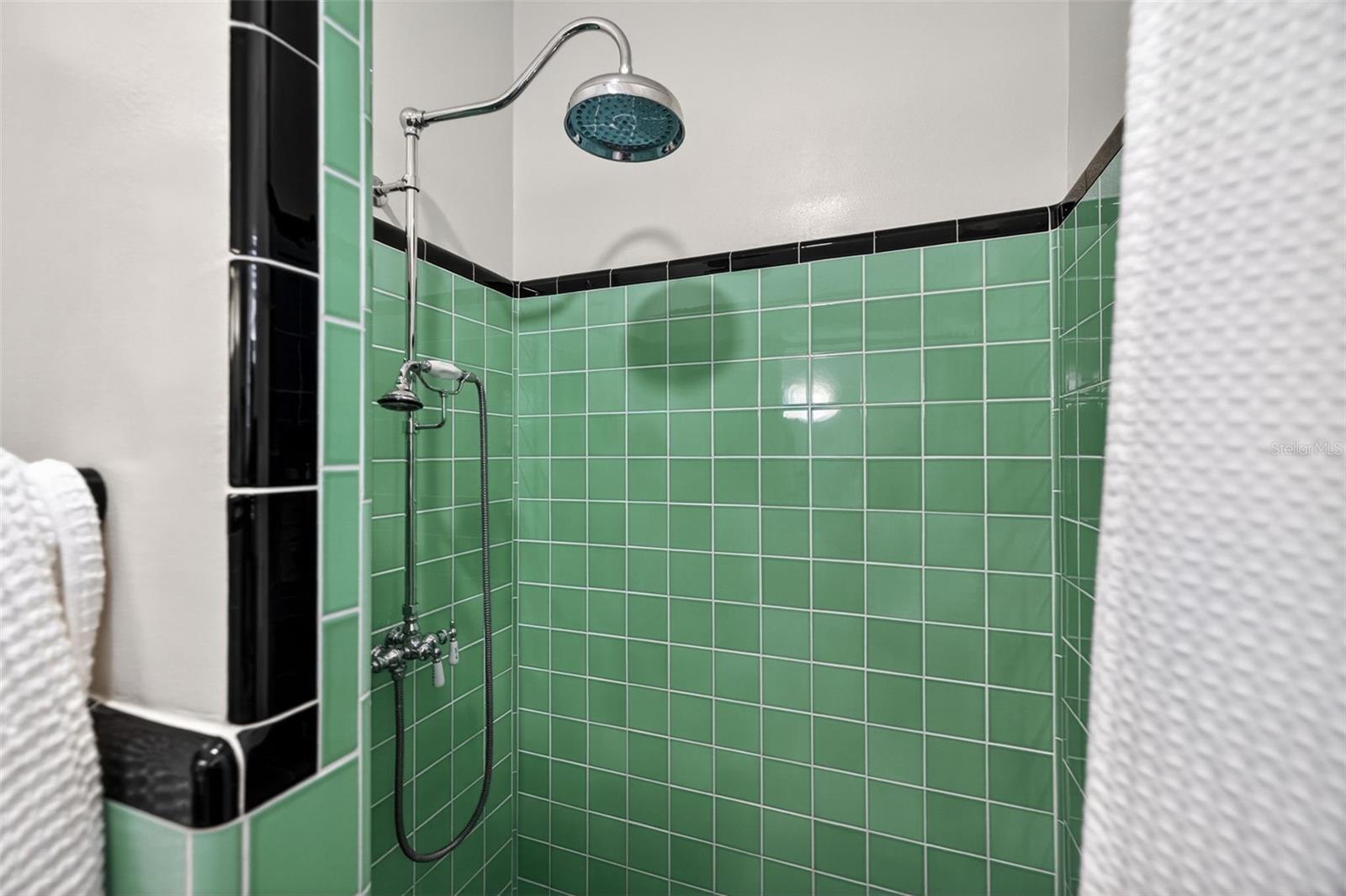Beautifully Rebuilt Tiled Shower with a Mix of Subway Ceramics from Heritage Tile and Original Tile